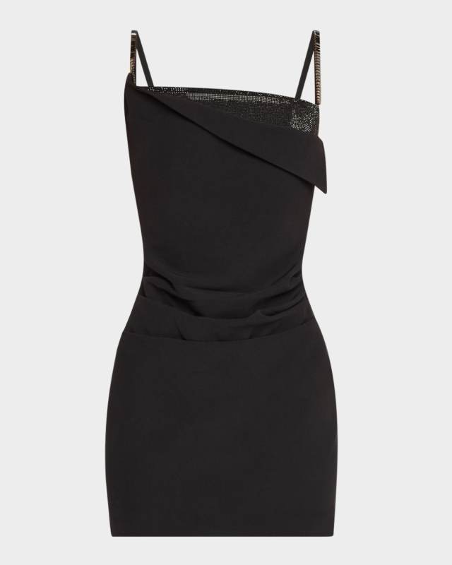 Crystal Crepe Mini Dress